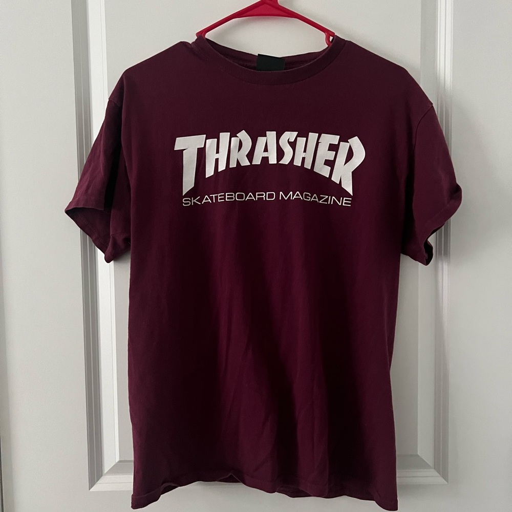 Thrasher Men's Burgundy Skate Tee